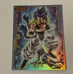 Super Saiyan Blue Gogeta Dragon Ball Z Thick Textured Holo Foil SSR Card DBZ CCG - Image 4