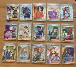 Pokemon S&V And SW&SH Full Art Trainer Lot Of 15 Cards. All Cards In Pic - Image 1
