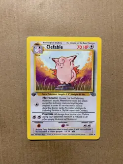 1st Edition Clefable 17/64 Jungle Set - Rare Pokemon Card - NM/Mint - Image 1