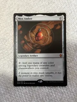 Mox Amber Dominaria Card Magic the Gathering Regular Near Mint Condition - Image 1
