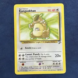 Kangaskhan 26/130 Base Set 2 Non-HOLO Rare Pokemon Card Near Mint NM - Image 1