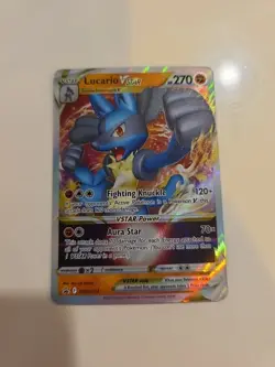 Lucario VSTAR - SWSH214 - Pokemon Sword & Shield Promo Ultra Rare Card NM - Image 1