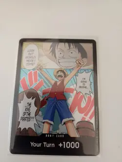 ONE PIECE ROMANCE DAWN MONKEY D. LUFFY ALT ART DON CARD OP01 - Image 1