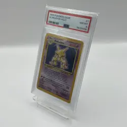 Alakazam Holo Pokemon Card 1/102 Base Set 1999 Unlimited PSA 8 NM-MT WOTC - Image 2