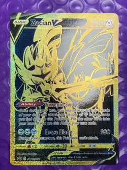 Zacian V SWSH076 Sword & Shield Promo Cards Holo Lp - Image 1