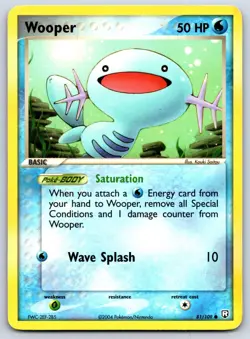 Wooper - EX Team Rocket Returns 81/109 Kouki Saitou Pokemon Card MP - Image 1