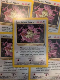 2000 Black Star Promo Pokemon League Card Team Rockets Meowth 18 Near Mint/Mint - Image 1
