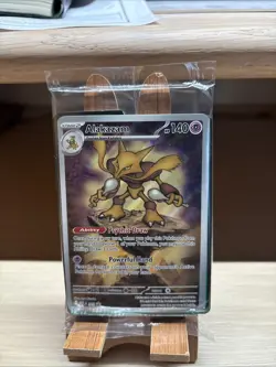 Pokemon Tcg:mega Evolution- ALAKAZAM(MEP-009) ETB Black Star Promo Card Sealed - Image 1