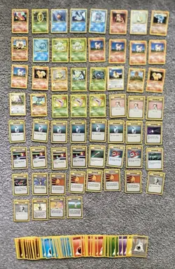Base Set Pokemon Cards (60) Plus 82 Assorted Energy Cards - Image 1