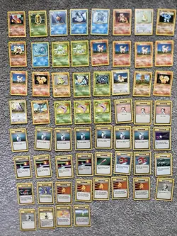 Base Set Pokemon Cards (60) Plus 82 Assorted Energy Cards - Image 2