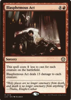 MTG Blasphemous Act Normal NM Commander: The Lost Caverns of Ixalan Magic 216 - Image 1