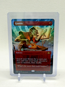 Magic Gamble Borderless FOIL - Dominaria Remastered 433 MTG - Image 1