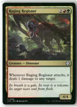 Raging Regisaur Commander: the Lost Caverns of Ixalan Regular - Image 1