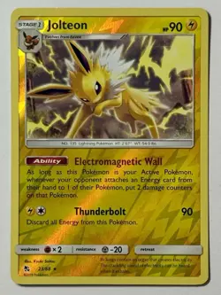 Jolteon 23/68 (NM) Reverse Holo Sun & Moon: Hidden Fates 2019 Pokemon Card - Image 1