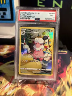 FLAAFFY #TG03 PSA 9 • 2022 POKEMON SWORD & SHIELD SILVER TEMPEST FULL ART Mint - Image 1