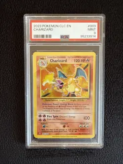 PSA 9 MINT Charizard Holo 003/034 CLC EN 2023 Classic Collection Pokemon TCG - Image 1