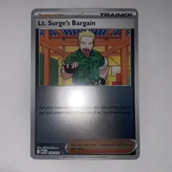 Lt. Surge's Bargain (Reverse Holo) 120/132 - Mega Evolution - Pokemon - NM - Image 1