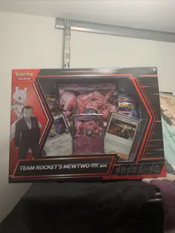 Pokemon TCG Destined Rivals Team Rocket's Mewtwo ex Box New Sealed - Image 1