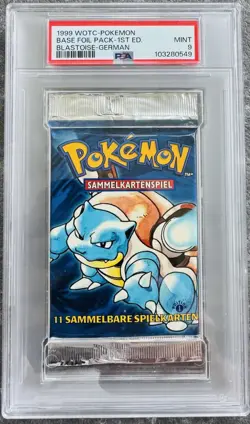 Pokemon Base Basis Set 1 Edition Booster / Blastoise / Deutsch / PSA9 - Image 1