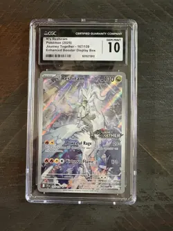 Pokemon TCG N's Reshiram Holo IR Journey Together 167/159 CGC 10 Gem Mint - Image 1