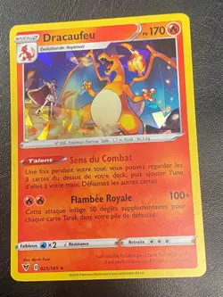 CARTE POKEMON DRACAUFEU 025/185 FR HOLO MOSAIQUE EB VOLTAGE ECLATANT - NM/M - Image 1