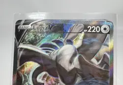 Lugia V ( Alternate Full Art ) Ultra Rare 186/195 Silver Tempest DAMAGED - Image 2
