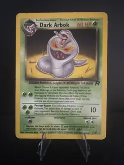 Vintage Pokemon TCG Dark Arbok 19/82 Team Rocket Regular Non Holo LP - Image 1