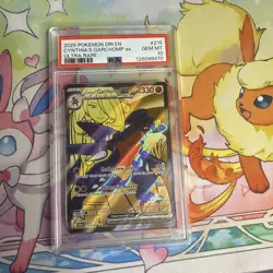 Pokemon TCG Cynthia's Garchomp EX 215/182 PSA 10 - Image 1