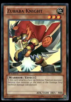 Yu-Gi-Oh! TCG Effect Zubaba Knight 1st Edition Regular - Image 1