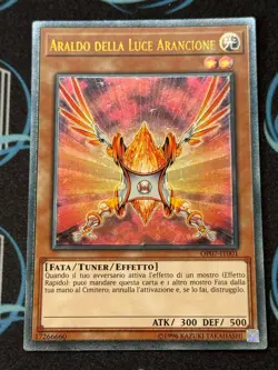 Yugioh Herald of Orange Light OP07-EN001 Ultimate Rare Italain - Image 1