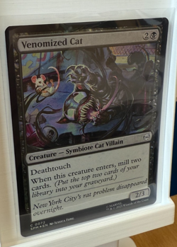 MTG Spider-Man - VENOMIZED CAT C 0072 FOIL Card - Image 1