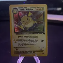 Pokemon Card: Team Rocket 1st edition Holo Secret Rare: Dark Raichu 83/82 - Image 1