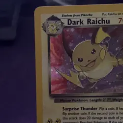 Pokemon Card: Team Rocket 1st edition Holo Secret Rare: Dark Raichu 83/82 - Image 5