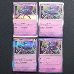 4x Xerneas 064/132 Holo Mega Evolution Pokemon NM Card Playset MEG EN X4 - Image 1