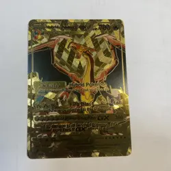 Hybrid Charizard GX Full Art Gold Foil Fan Art Card HP 700 Hybrid Pokemon 🔥🔥 - Image 1