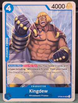 Kingdew OP08-044 Two Legends One Piece Near Mint NM Card Uncommon CCG UC Blue - Image 1