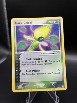 Dark Celebi 4/101 Hidden Legends Holo Rare Vintage Pokemon Card NM - Image 1