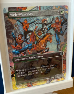 MTG Spider-Man - WEB-WARRIORS Uncommon 0203 Borderless Full Art Card - Image 1