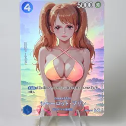 9×One Piece Doujin Card Sunshine seaside girl Goddess Waifu Custom DIY Holo - Image 3