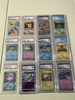 12 PSA /CGC Graded Pokemon Card Slabs - Image 1