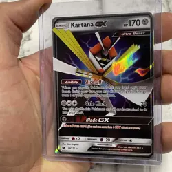 Pokemon Kartana GX 70/111 Crimson Invasion Ultra Rare Holo 2017 Pokemon NM Card - Image 1
