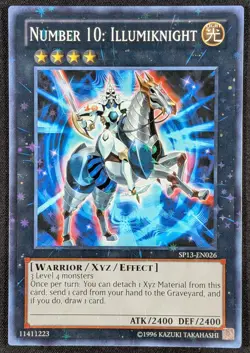Number 10 Illumiknight 1996 Starfoil Rare Holo Yugioh Card SP13-EN026 (NM) - Image 1