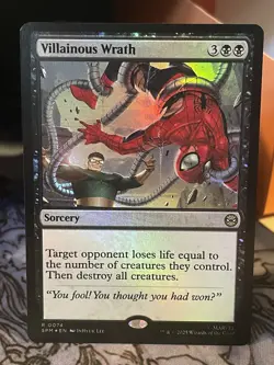 Villainous Wrath #74 FOIL NM/M MTG Spiderman Magic Card - Image 1