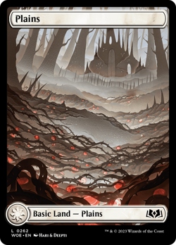 Plains (REGULAR) x1 - MTG Wilds of Eldraine WOE #262 - Image 1