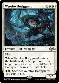 Werefox Bodyguard (REGULAR) x1 - MTG Wilds of Eldraine WOE #39 - Image 1