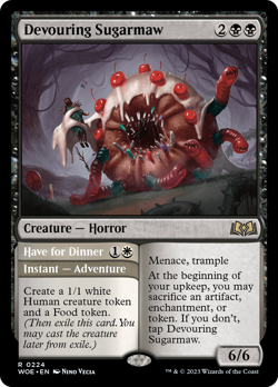 Devouring Sugarmaw // Have for Dinner (REGULAR) x1 - MTG WOE #224 - Image 1