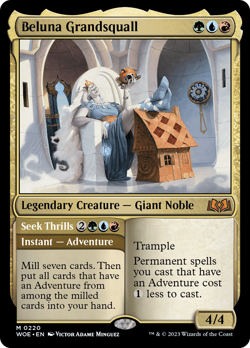 Beluna Grandsquall // Seek Thrills (REGULAR) x1 - MTG Wilds of Eldraine WOE #220 - Image 1
