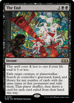 The End (REGULAR) x1 - MTG Wilds of Eldraine WOE #87 - Image 1