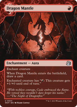 Dragon Mantle (REGULAR) x1 - MTG Wilds of Eldraine: Enchanting Tales WOT #41 - Image 1