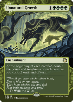 Unnatural Growth (REGULAR) x1 - MTG Wilds of Eldraine: Enchanting Tales WOT #62 - Image 1